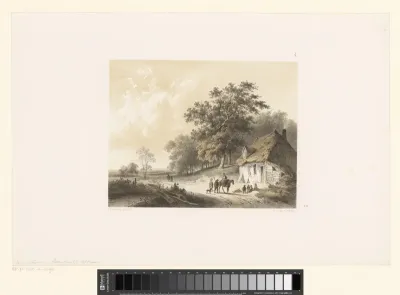 Landschap met woning