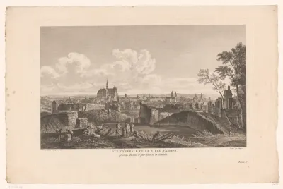 Landschap met zicht op Amiens
