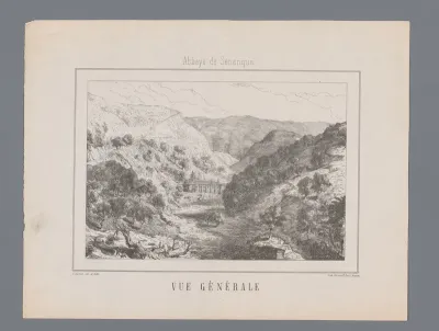 Landschap met zicht op de Abdij van Sénanque