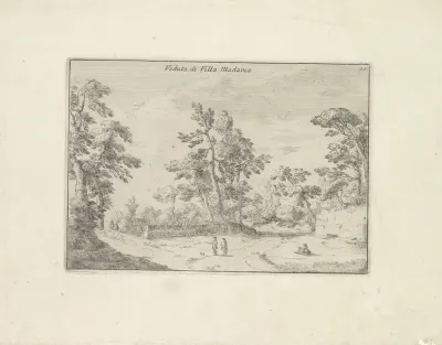 Landschap nabij de Villa Madama