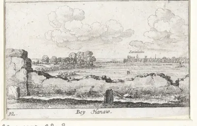 Landschap nabij Hanau met gezicht op Steinheim