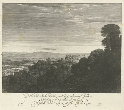 Landschap tijdens de dageraad