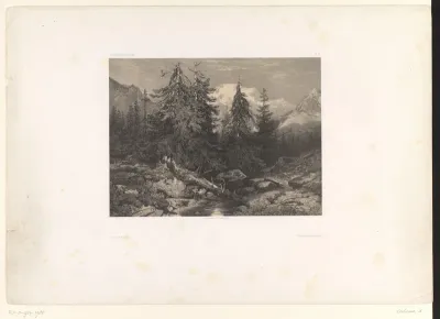 Landschappen door A. Calame