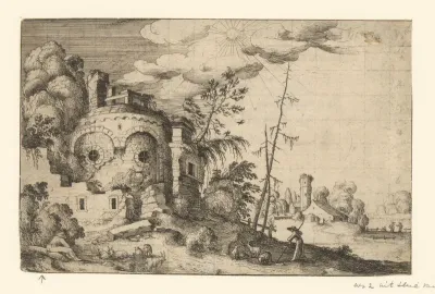 Landschappen met ruïnes