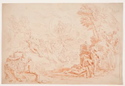 Landskab med allegoriske figurer