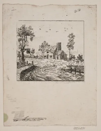 Landskab med kro