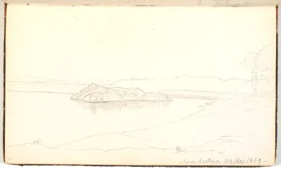 Landskab med sø
