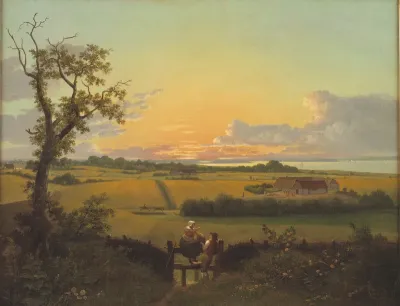 Landskab med stente, Møn