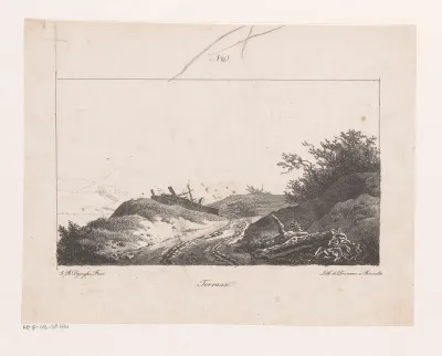 Landweg met uitzicht
