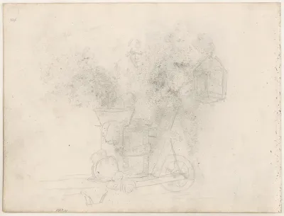Lantaarn en kruiwagen
