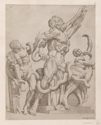 Laocoon, from "Speculum Romanae Magnificentiae"