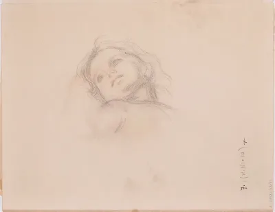 Lapsen pää. Todennäköisesti 1910-12
