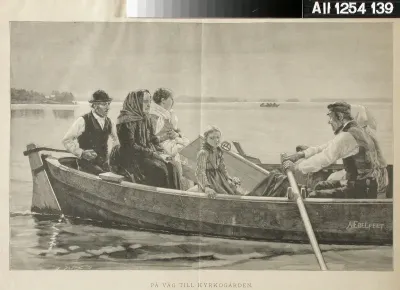 Lapsen ruumissaatto, Albert Edelfeltin mukaan