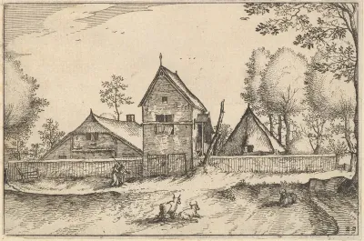 Large Walled Farm, plate 23 from "Regiunculae et Villae Aliquot Ducatus Brabantiae"