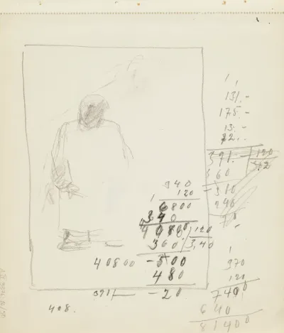 Laskelmia, hahmotelma (Kansalaissota-sarja, Punainen partio, C III B I 532)
