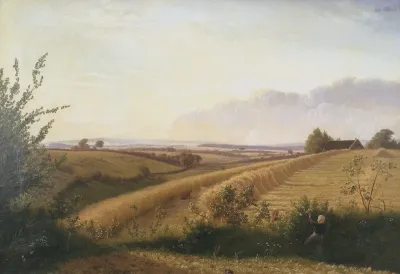 Late Autumn Afternoon. Motif from Horneland Near Faaborg