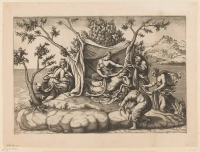 Latona after the Birth of Apollo and Diana