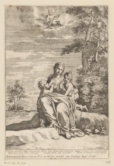 Latona met Diana en Apollo op Delos