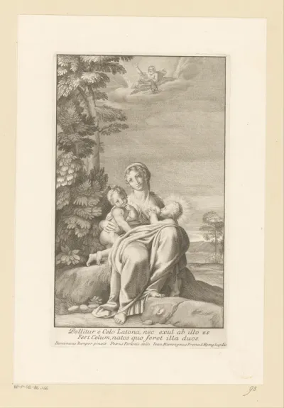 Latona met Diana en Apollo