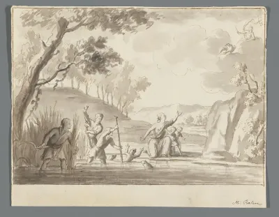 Latona verandert de Lycische boeren in kikkers