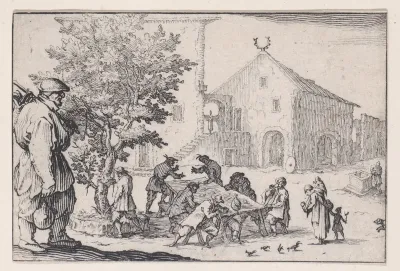 L'Auberge (The Inn), from "Les Caprices" Series A, The Florence Set
