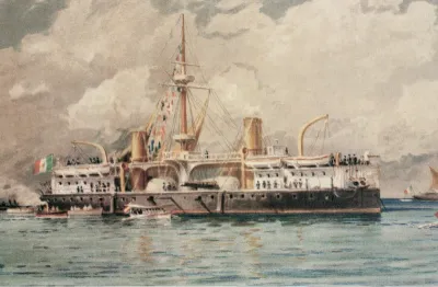 Launching of the battleship “Ruggiero di Lauria”