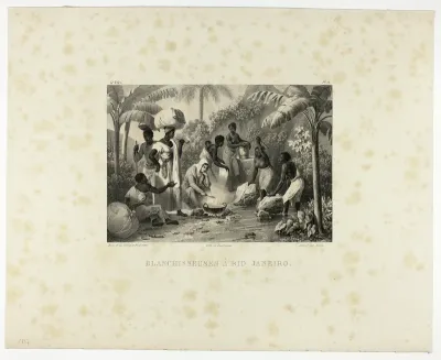 Laundresses at Rio Janiero, plate 11 from Customs and traditions of Negroes, volume 4 of Voyage pittoresque dans le Brésil