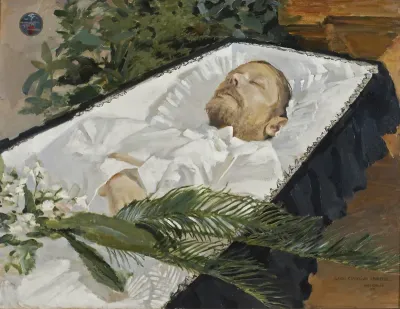 Lauri Kivekäs Lying in His Coffin