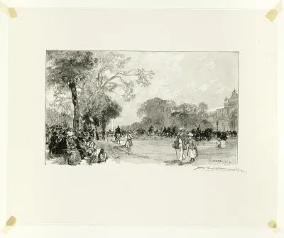 L'Avenue des Champs-Élysées, plate eighteen from Le Long de la Seine et des Boulevards