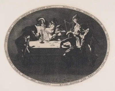Le Brelan, pièce appelée aussi Les Joueurs de Cartes et L'Enfant Produgue Trompé par une Troupe de Filous (Three of a Kind, also called The Card Players and The Prodigal Son Tricked by a Group of Thieves)