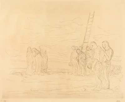 Le calvaire (1ère planche) (Calvary) (first plate)