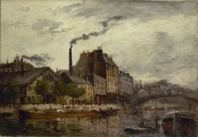 Le canal Saint-Martin, au quai de Valmy