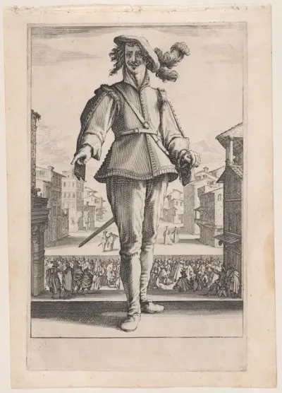 Le Captain ou L'Amoureux, from "Les Trois Pantalons pièces appélees Les Trois Acteurs" (The Three Pants also called the Three Actors)