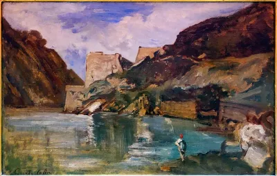 Le Castillo et le Goulet de pasagès. Marée haute
