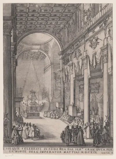 Le Catafalque de l'Empereur Mathais pièce appelée aussi Le Petit Prédicateur, La Chapelle Funèbre de Florence et Requiem de L'Empereur Mathais (The Catafalque of the Emperor Matthais, piece also called The Small Preacher, The Funerary Chapel of Flore