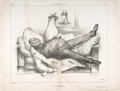 Le Cauchemar (The Nightmare), published in "La Caricature"