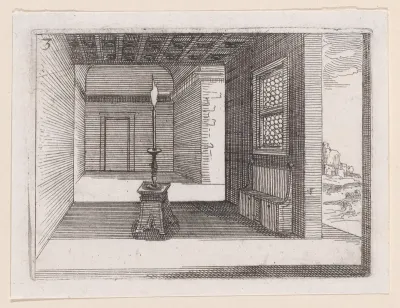 Le Chandelier (The Candlabra), plate 3 from "Lux Claustri ou La Lumière du Cloitre" (The Light of the Cloisters)