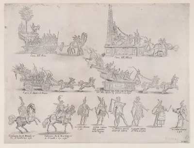 Le Chars et Les Personnages (The Chariots and The Characters), from "La Guerre d'Amour" (Guerra d'Amore) (War of Love)