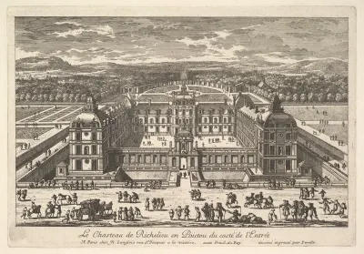 Le Château de Richelieu en Poictou du Côté de l'Entrée