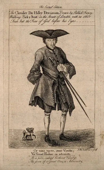 Le Chevalier Michel Descazeaux du Halley, an eccentric