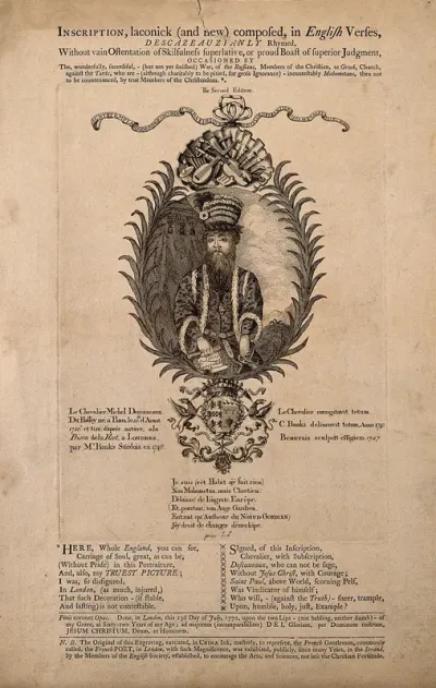 Le Chevalier Michel Descazeaux du Halley, an eccentric