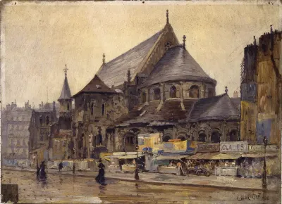 Le chevet de l'église Saint-Martin-des-Champs