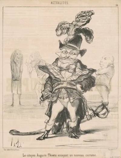 Le Citoyen ... Thiers essayant un nouveau costume