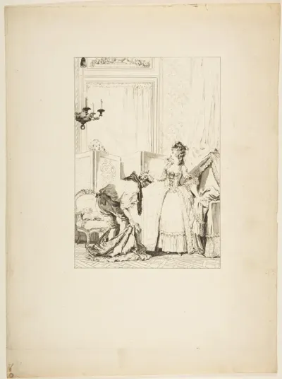 Le Cocu battu et content, from "Contes et nouvelles en vers par Jean de La Fontaine.  A Paris, de l'imprimerie de  P. Didot, l'an III de la République, 1795"