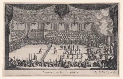 Le Combat (The Combat), from "Le Combat a la Barrière in the Palace at Nancy"