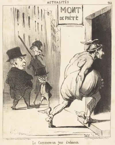 Le Commerce un jour d'échéance