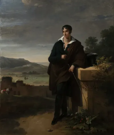 Le comte Camille de Tournon dans la campagne romaine