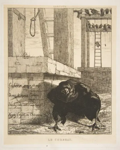 Le Corbeau, from "L'Artiste"