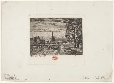 Le Couvre-feu (1er planche) (The Curfew, 1st plate)
