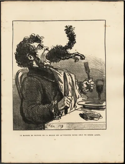 Le danger de manger, from Album du Siége